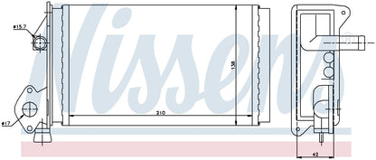 Nissens HVAC Heater Core