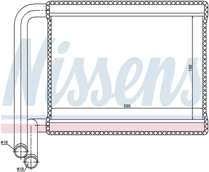 Nissens HVAC Heater Core 77527