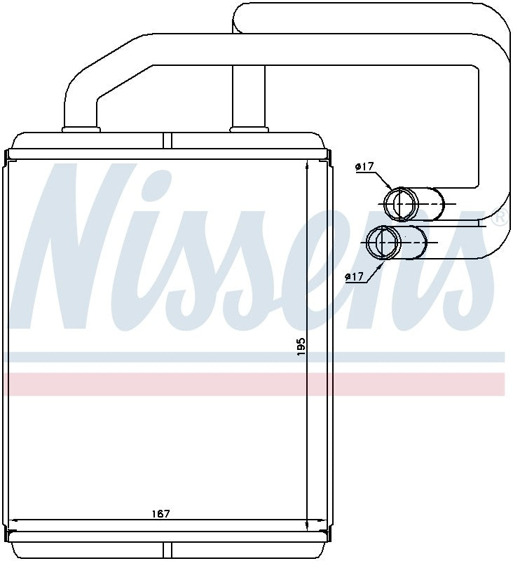 Nissens HVAC Heater Core 77528