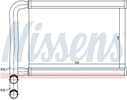 Nissens HVAC Heater Core 77631