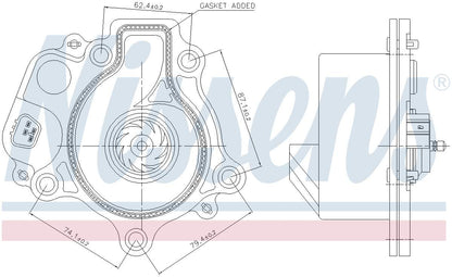 Nissens Engine Auxiliary Water Pump 831074