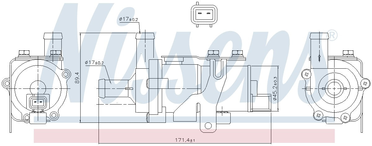 Nissens Engine Auxiliary Water Pump 831114