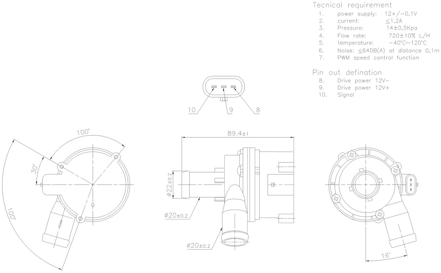 Nissens Engine Auxiliary Water Pump 831117 image 3