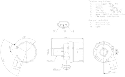 Nissens Engine Auxiliary Water Pump 831117 image 3