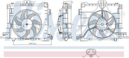 Nissens Engine Cooling Fan Assembly 850009 image 3