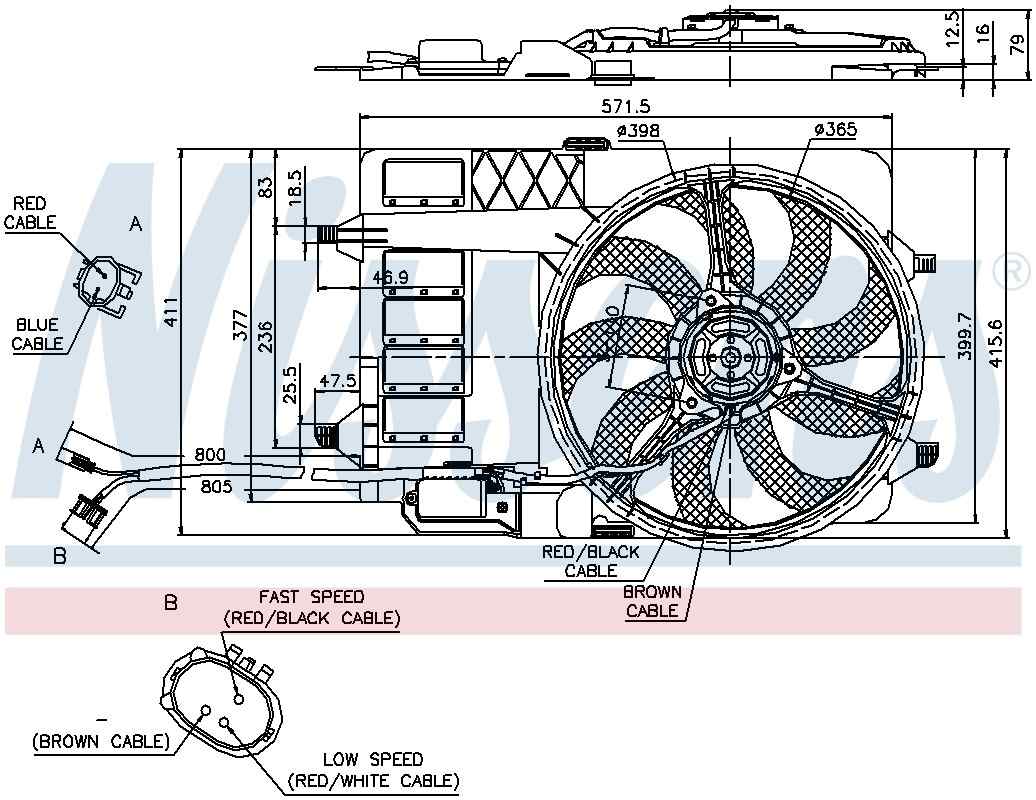 Nissens Engine Cooling Fan Assembly 85124