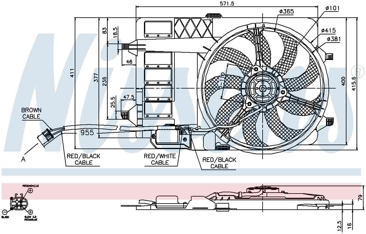 Nissens Engine Cooling Fan Assembly