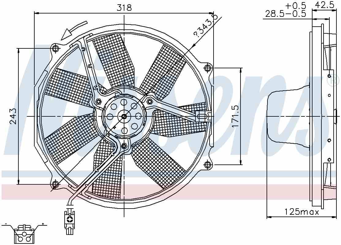Nissens Engine Cooling Fan Assembly