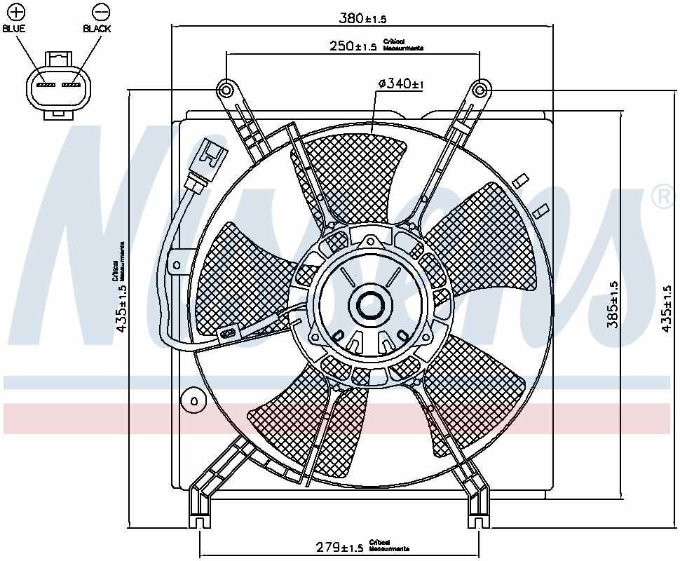 Nissens Engine Cooling Fan Assembly 85241