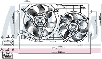 Nissens Engine Cooling Fan Assembly 85250