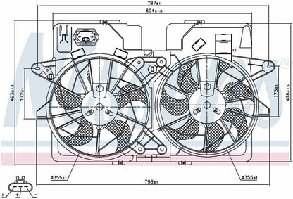 Nissens Engine Cooling Fan Assembly 85278