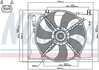 Nissens Engine Cooling Fan Assembly 85290