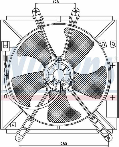 Nissens Engine Cooling Fan Assembly 85330