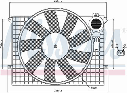 Nissens Engine Cooling Fan Assembly