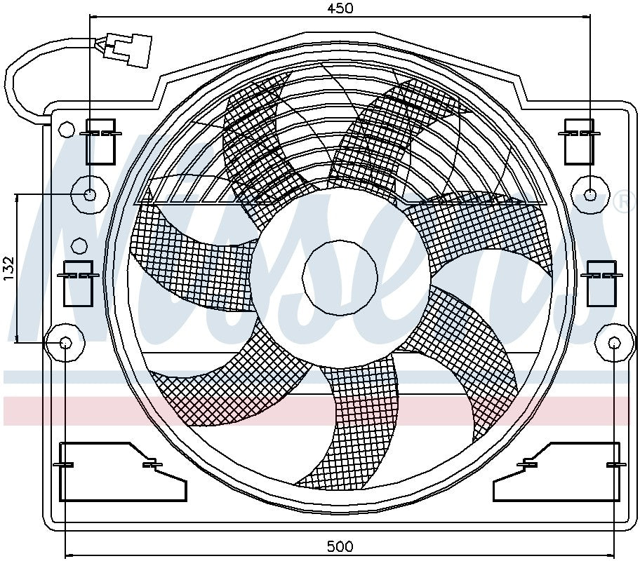 Nissens A/C Condenser Fan Assembly 85420 image 3