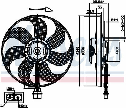 Nissens Engine Cooling Fan 85544