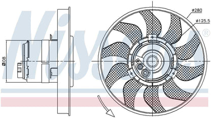 Nissens Engine Cooling Fan 85619