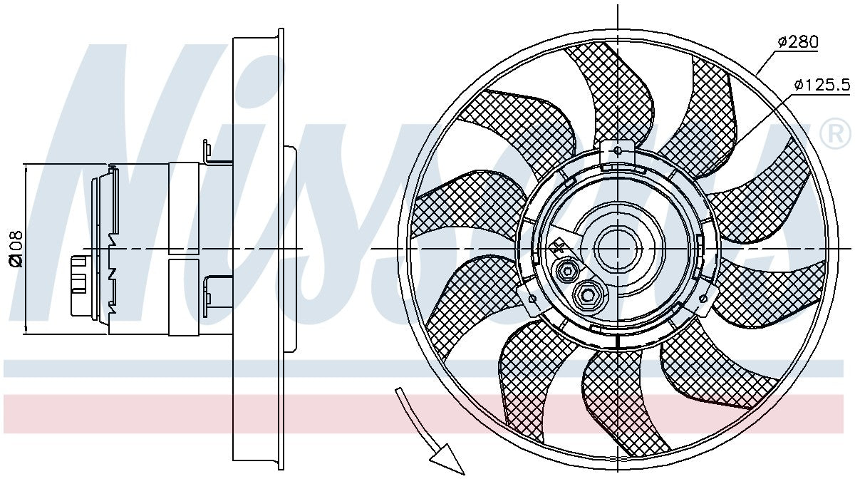Nissens Engine Cooling Fan 85619