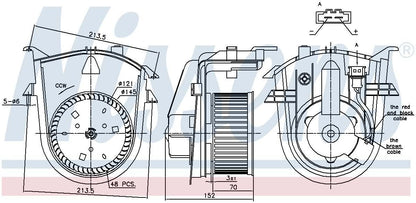 Nissens HVAC Blower Motor