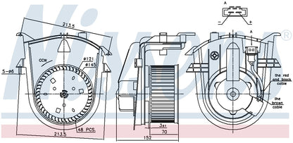 Nissens HVAC Blower Motor
