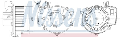 Nissens HVAC Blower Motor Assembly 87395