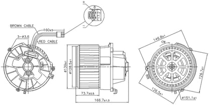Nissens HVAC Blower Motor 87599