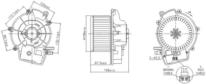 Nissens HVAC Blower Motor 87606 image 2
