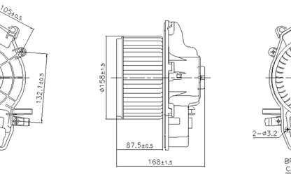 Nissens HVAC Blower Motor 87606 main image
