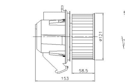 Nissens HVAC Blower Motor 87607