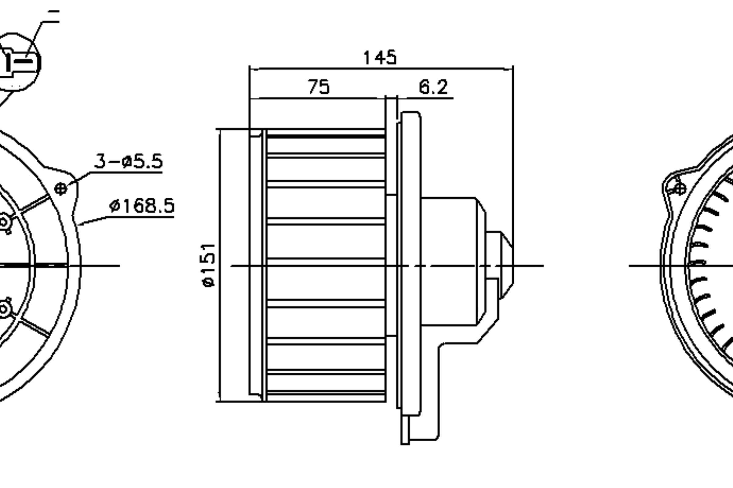 Nissens HVAC Blower Motor 87615