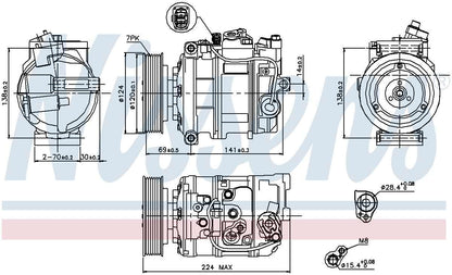 Nissens A/C Compressor 890025