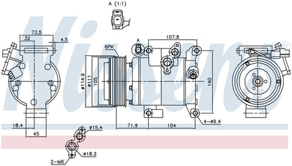 Nissens A/C Compressor 890045