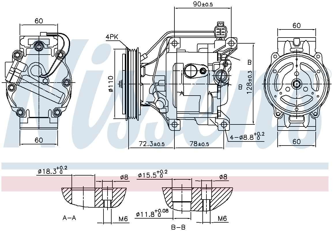 Nissens A/C Compressor 890047