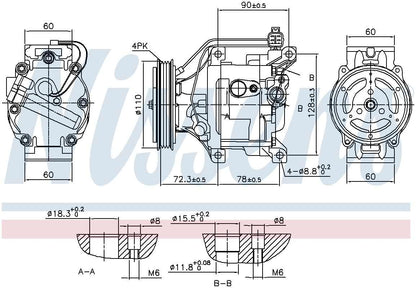 Nissens A/C Compressor 890047