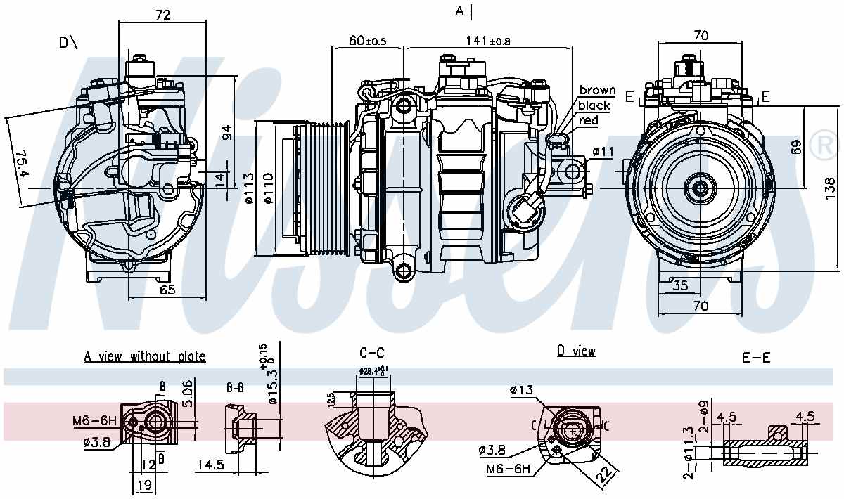 Nissens A/C Compressor 890060