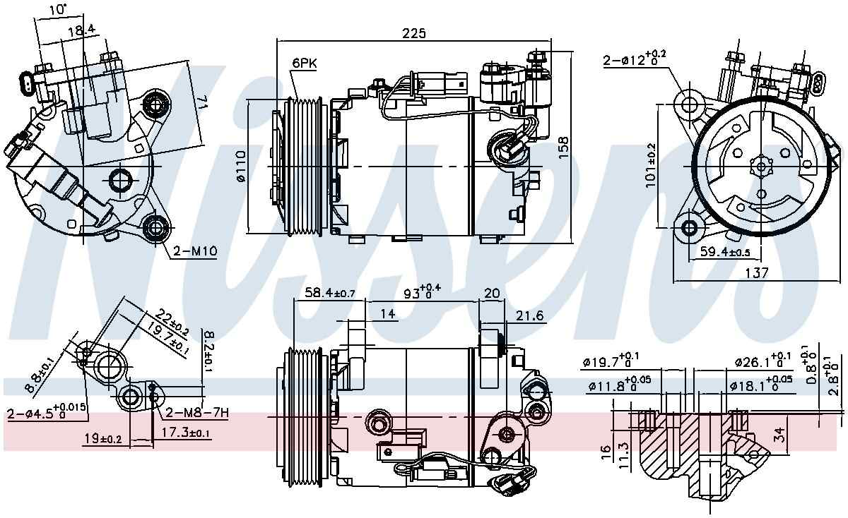 Nissens A/C Compressor 890099