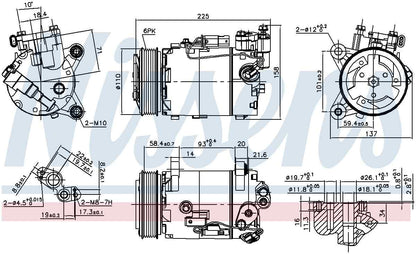 Nissens A/C Compressor 890099