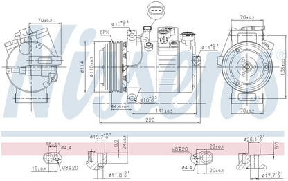 Nissens A/C Compressor 890115 image 3