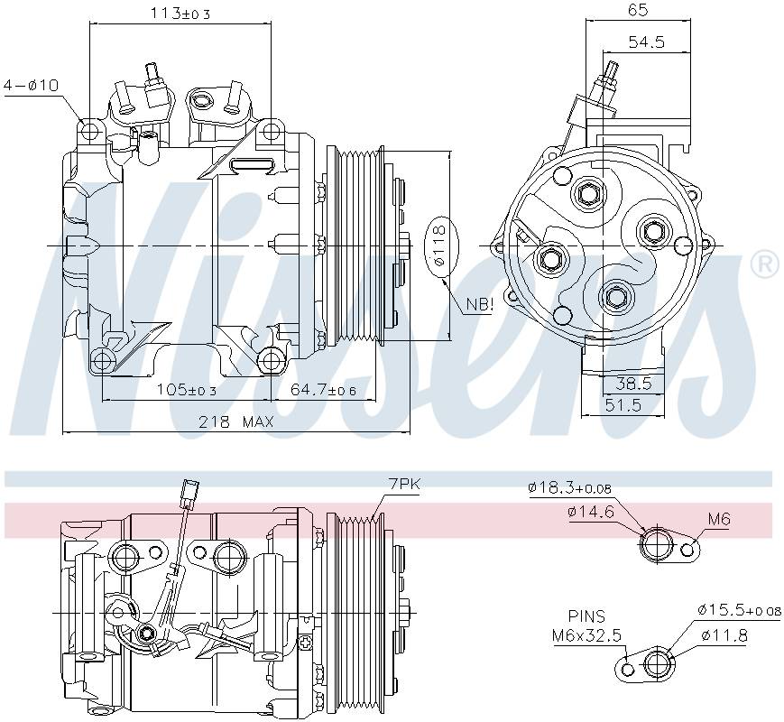 Nissens A/C Compressor 890128