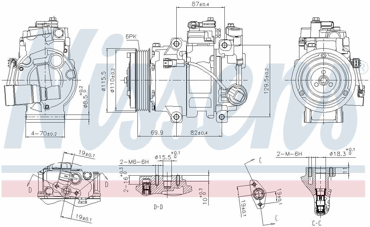 Nissens A/C Compressor 890133