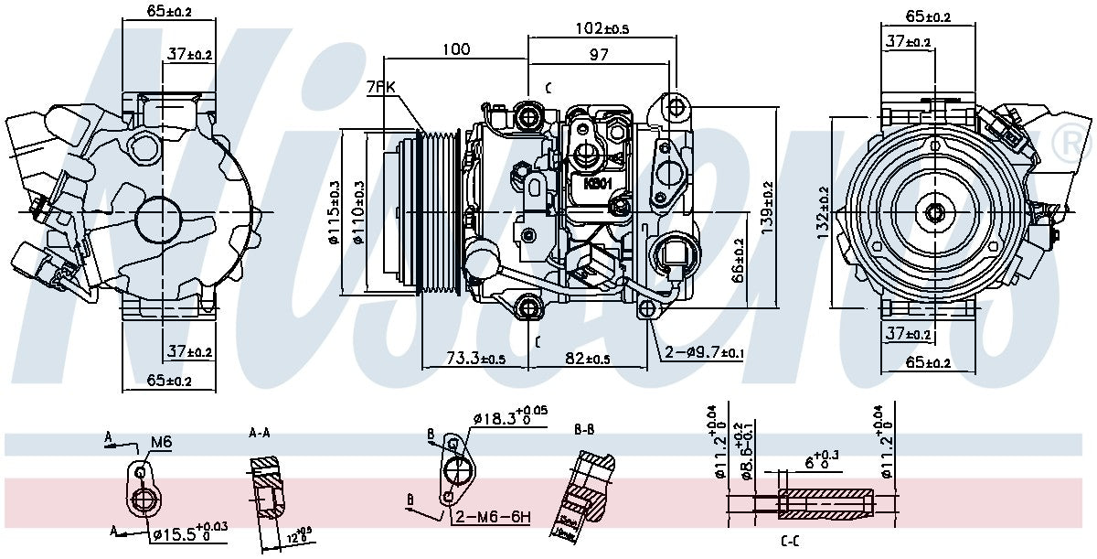 Nissens A/C Compressor 890142 image 3