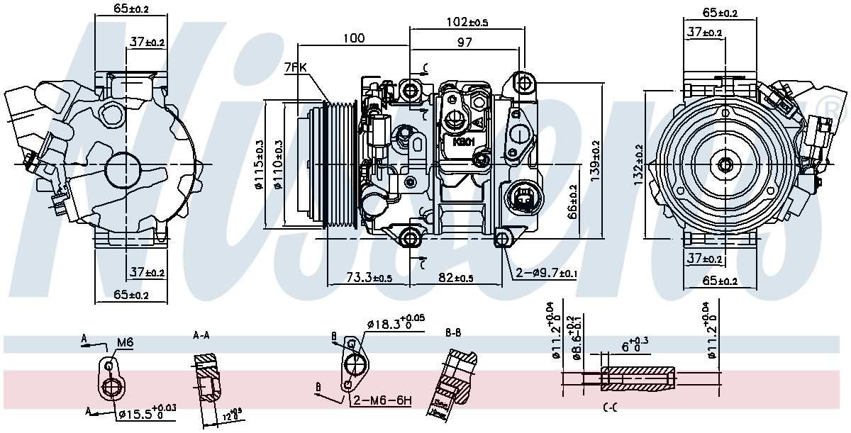 Nissens A/C Compressor 890143
