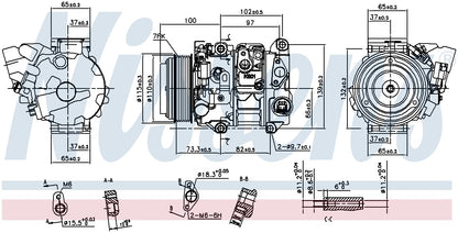 Nissens A/C Compressor 890143