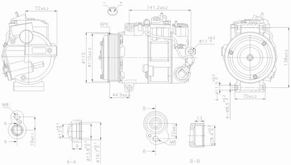 Nissens A/C Compressor 890199