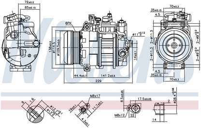 Nissens A/C Compressor 890296