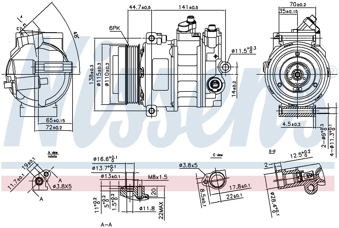 Nissens A/C Compressor 890304 image 3