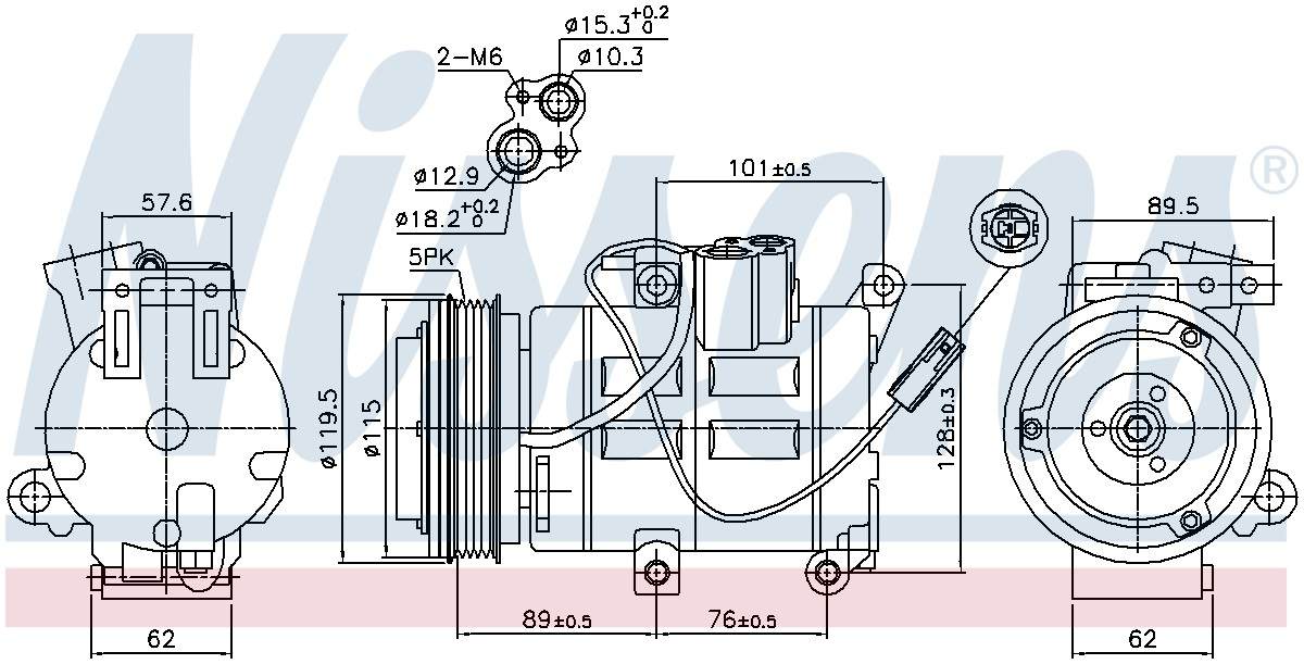 Nissens A/C Compressor 890315