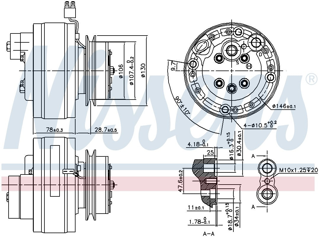 Nissens A/C Compressor 890368 image 3