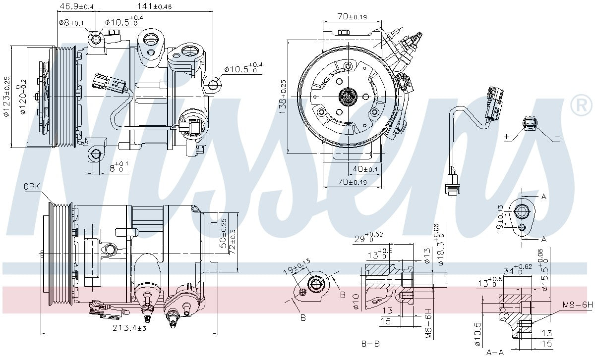 Nissens A/C Compressor 890375 image 3