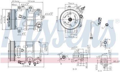 Nissens A/C Compressor 890375 image 3